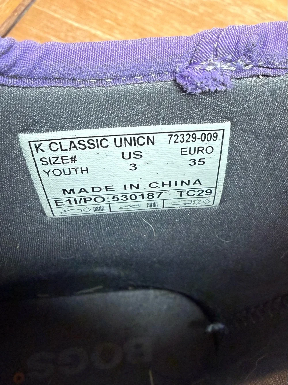 Bogs Classic Kids Winter Boot Waterproof Insulated Black Purple Unicorn Size 3